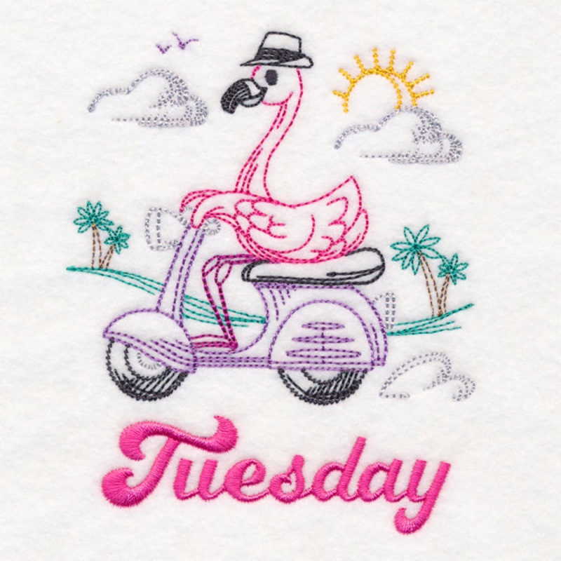Tropical Flamingo – Tuesday (Vintage)