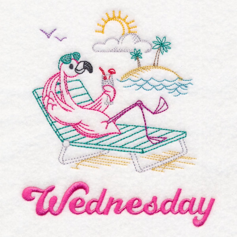 Tropical Flamingo – Wednesday (Vintage)