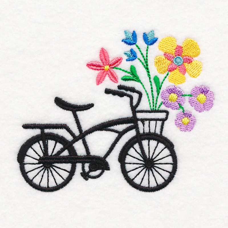 Vintage Bicycle in Bloom|3.16″ x 3.86″ / 80.33mm x 98.06mm|4.85″ x 5.92″ / 123.14mm x 150.35mm|All Sizes