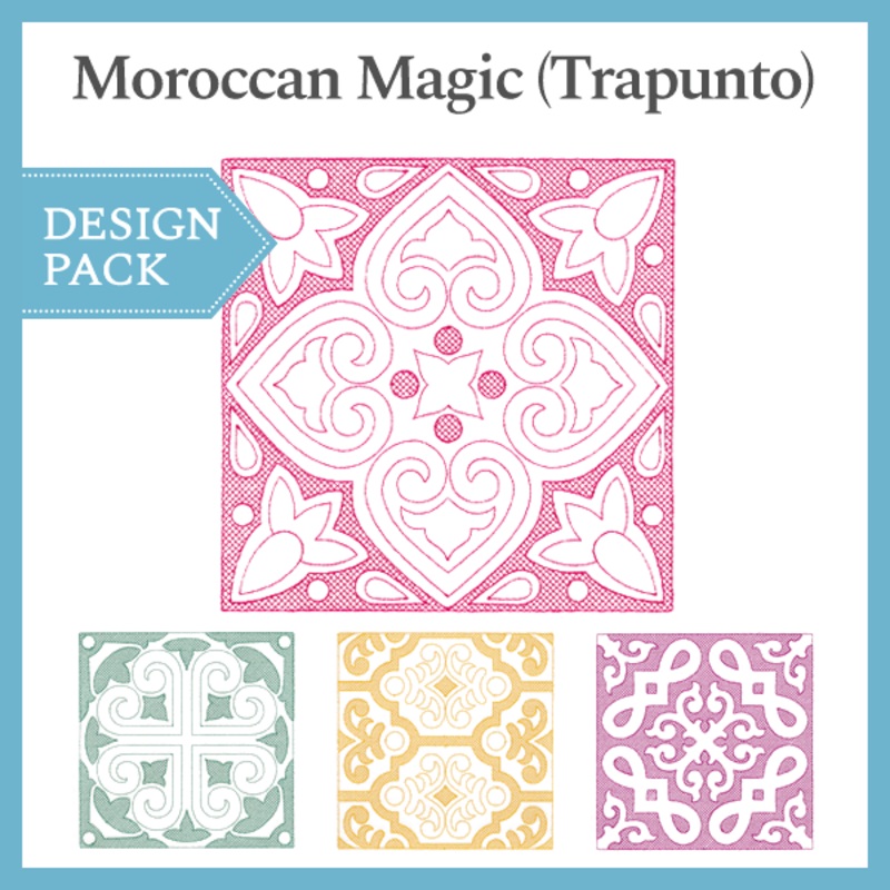 A Moroccan Magic (Trapunto) Design Pack