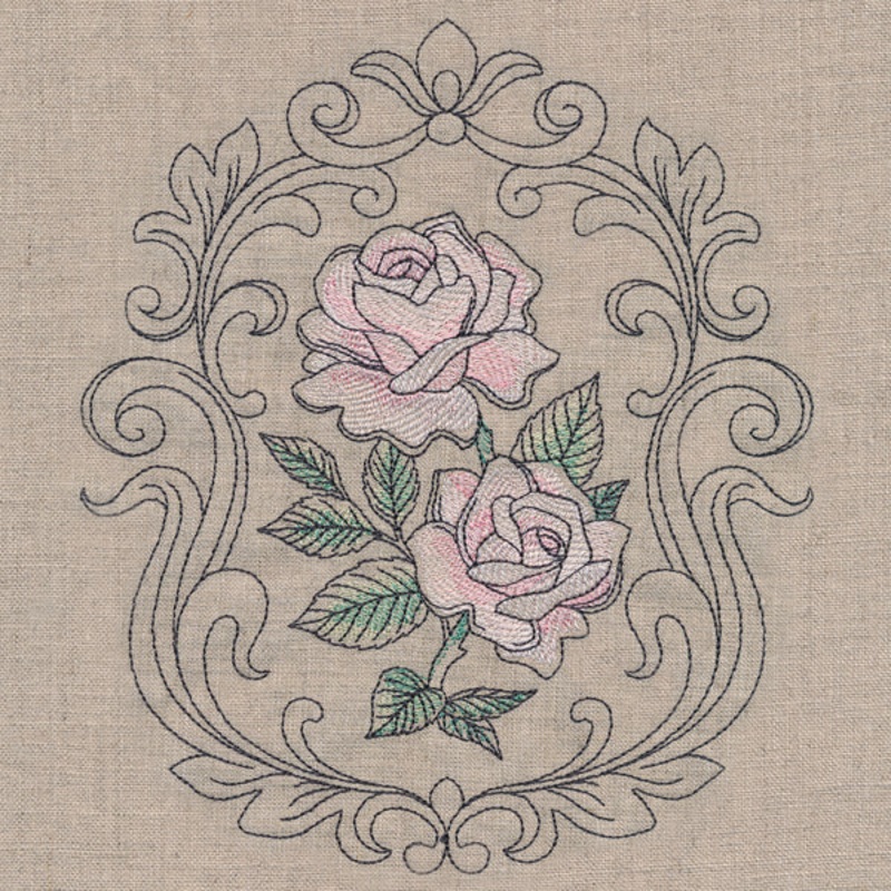 Baroque Blooms Cameo – Tea Rose