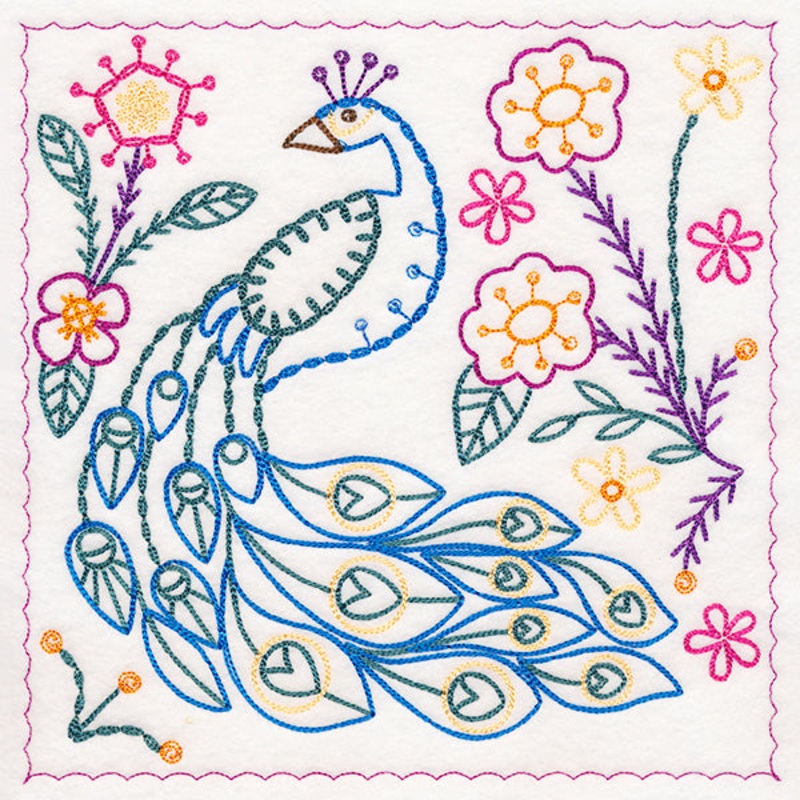 Bright Bazaar – Peacock (Vintage)