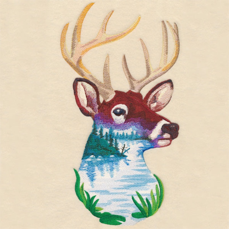 Deerscape in Watercolor|11.74″ x 6.35″ / 298.14mm x 161.4mm|9.4″ x 5.09″ / 238.72mm x 129.28mm|7.8″ x 4.23″ / 198.08mm x 107.33mm|6.85″ x 3.71″ / 173.95mm x 94.28mm|All Sizes