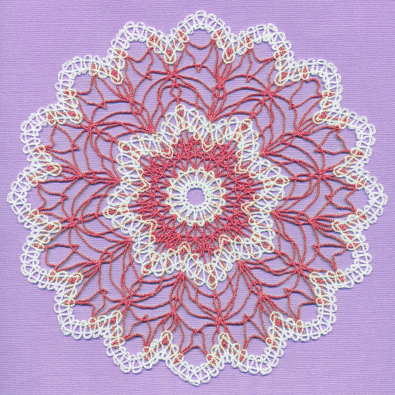 Floral Doily (Battenburg Lace)