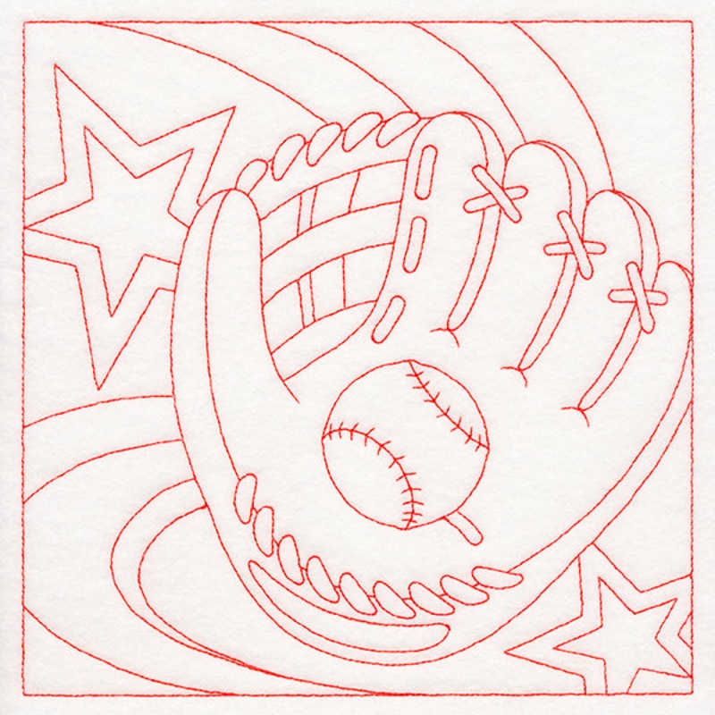 Sports Quilting – Baseball (Double Run)