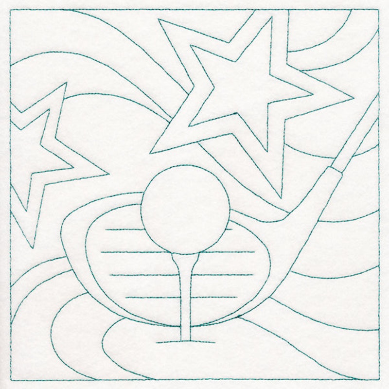 Sports Quilting – Golf (Double Run)