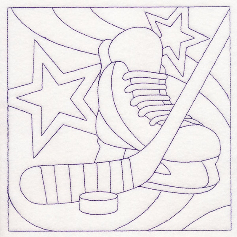 Sports Quilting – Hockey (Double Run)