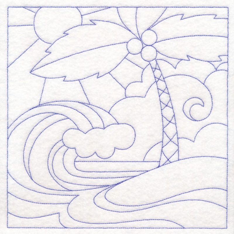 Summer Quilting – Beach (Double Run)