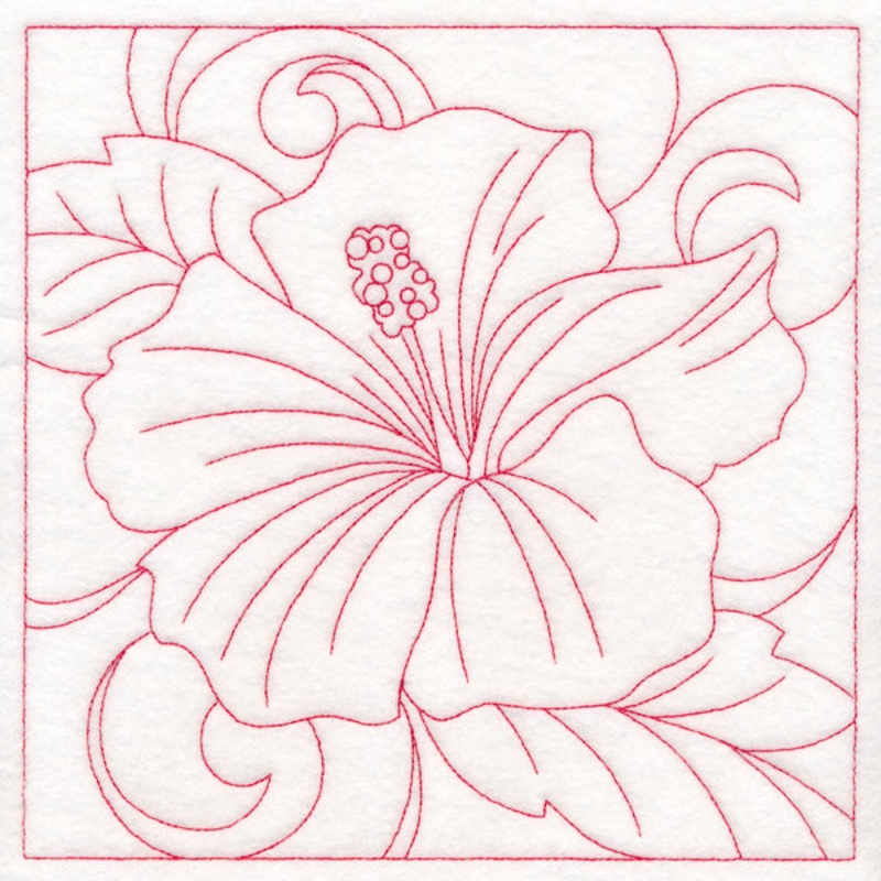 Summer Quilting – Hibiscus (Double Run)