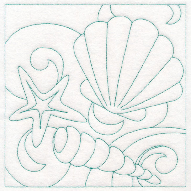 Summer Quilting – Seashells (Double Run)