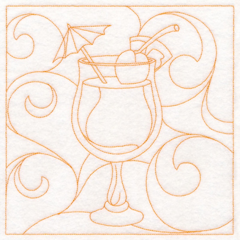 Summer Quilting – Tropical Drink (Double Run)