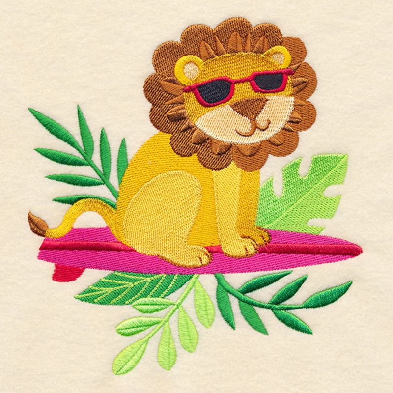 Surfin’ Lion|6.23″ x 5.86″ / 158.24mm x 148.84mm|5.17″ x 4.86″ / 131.32mm x 123.44mm|3.87″ x 3.63″ / 98.3mm x 92.2mm|All Sizes