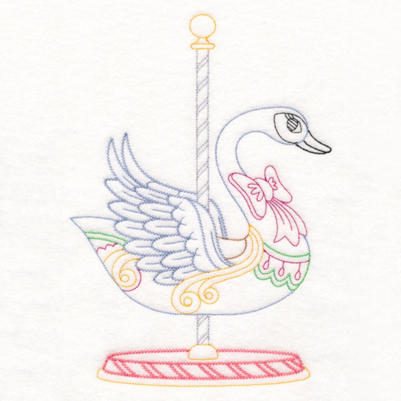 Carousel Swan (Vintage)|9.55″ x 6.78″ / 242.52mm x 172.18mm|7.8″ x 5.54″ / 198.08mm x 140.63mm|6.71″ x 4.76″ / 170.41mm x 120.97mm|3.85″ x 2.73″ / 97.67mm x 69.23mm|All Sizes