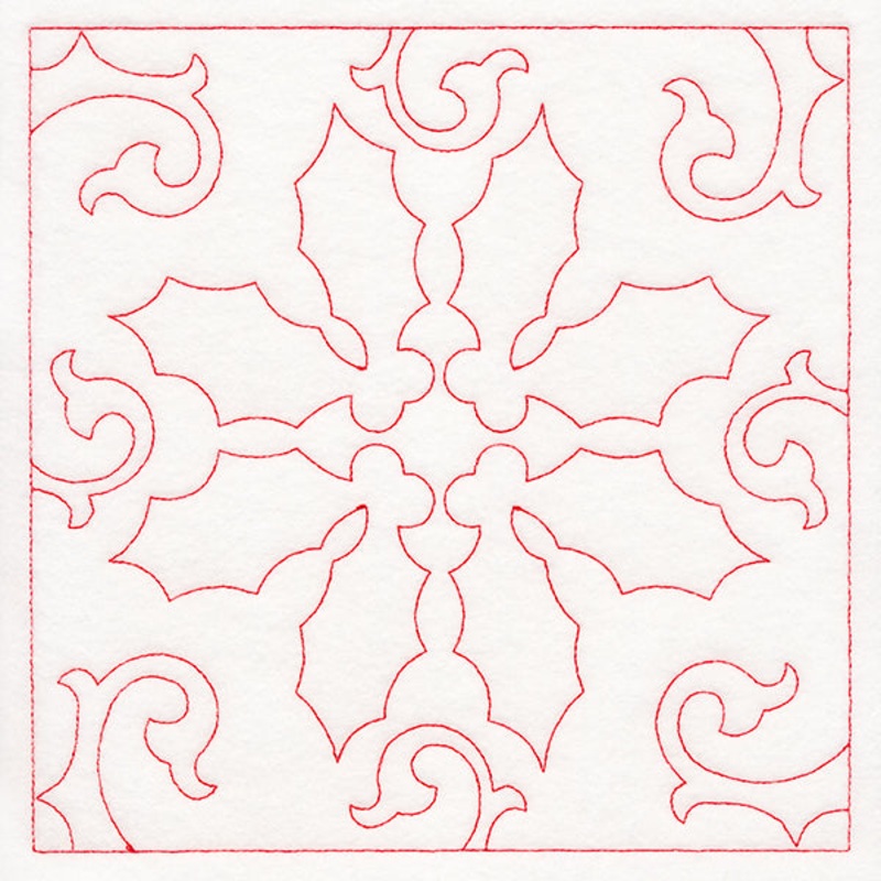 Cheery Christmas Quilting – Holly (Double Run)