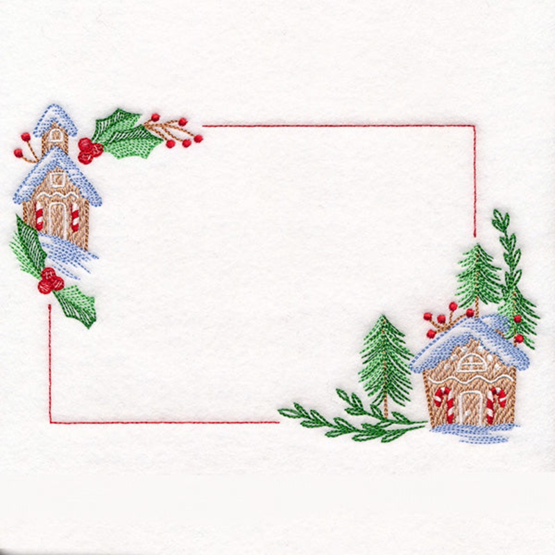 Christmas Quilt Labels – Gingerbread House