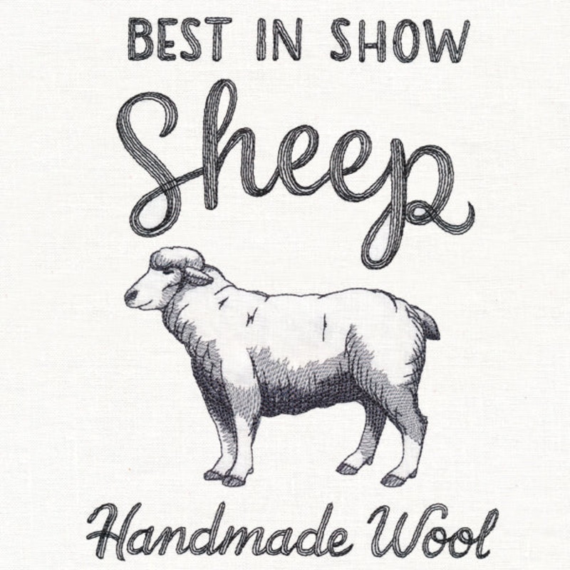County Fair Sign – Best in Show Sheep