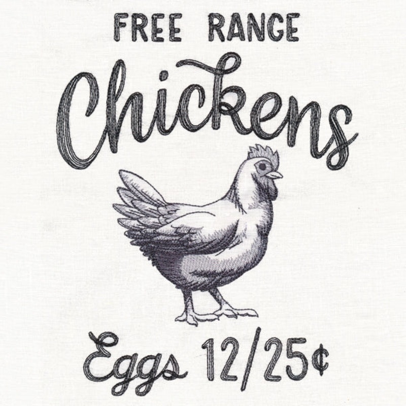 County Fair Sign – Free Range Chickens