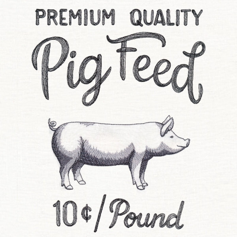 County Fair Sign – Premium Quality Pig Feed