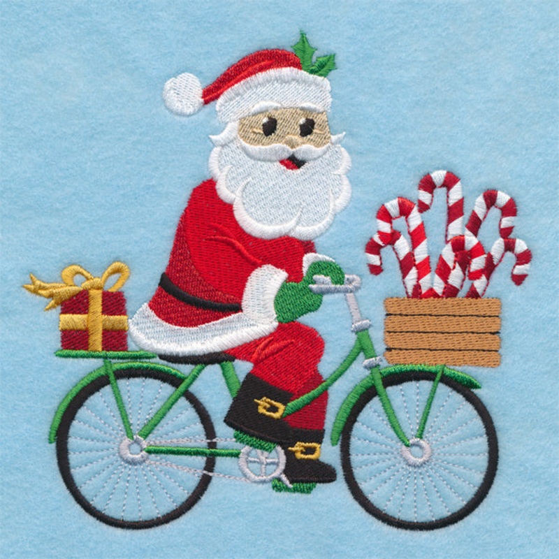 Cycling Santa|5.86″ x 5.99″ / 148.9mm x 152.06mm|4.86″ x 4.97″ / 123.5mm x 126.13mm|3.78″ x 3.87″ / 96.09mm x 98.23mm|All Sizes