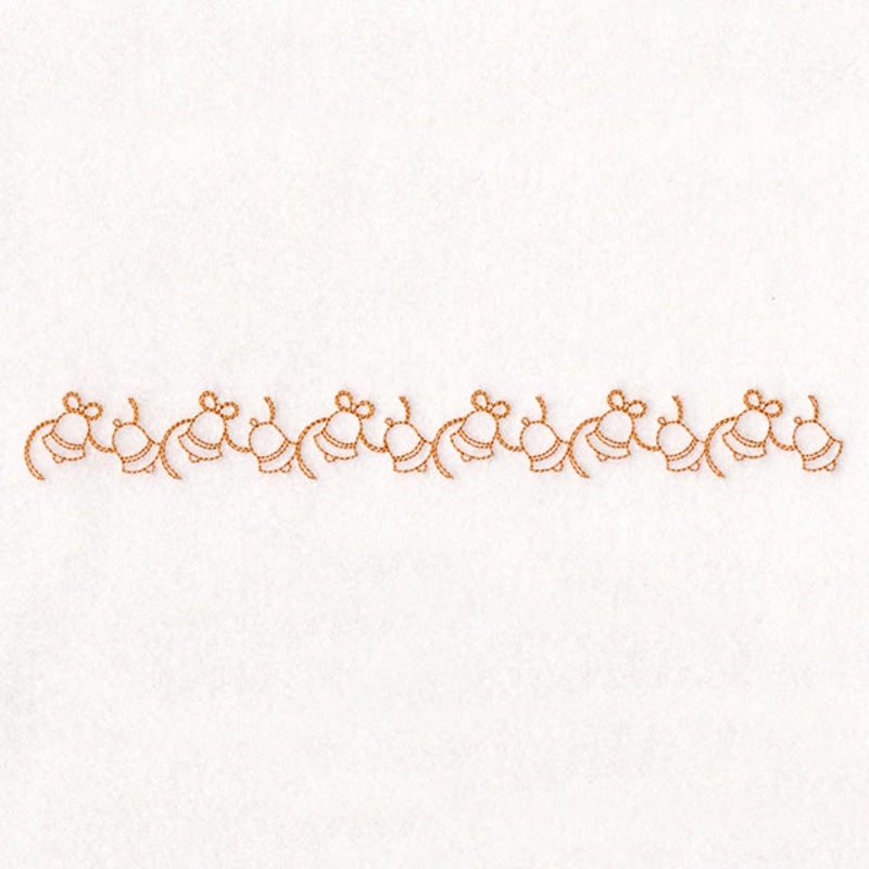 Delicate Christmas Border – Bells