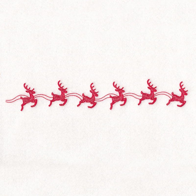 Delicate Christmas Border – Reindeer