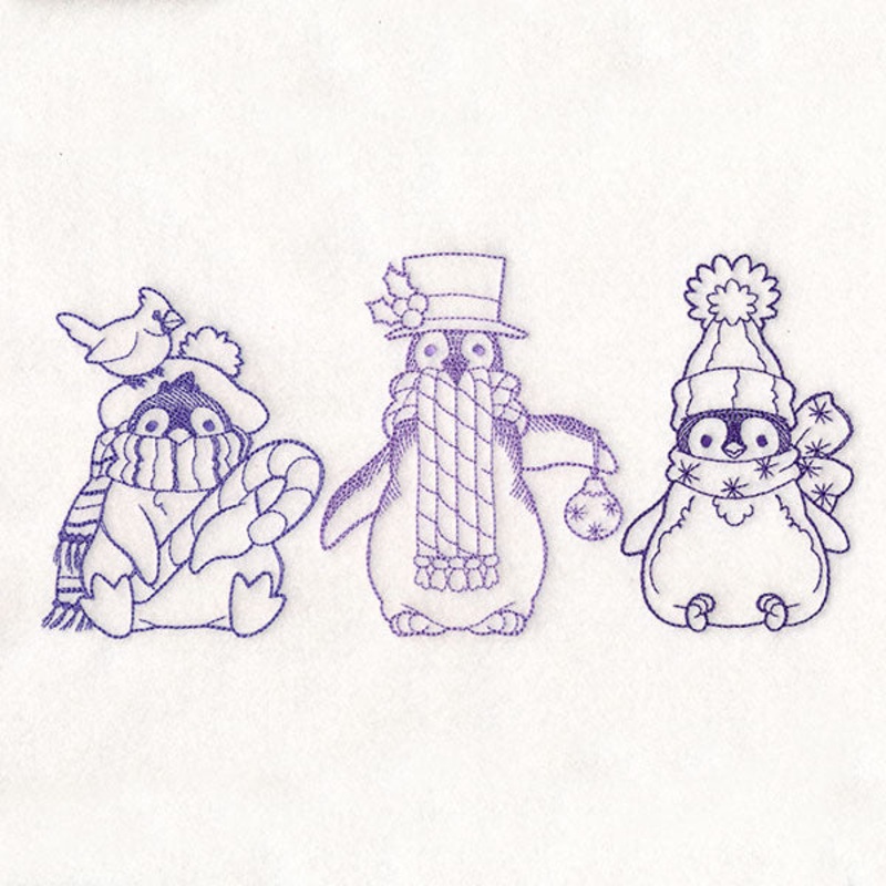 Storybook Christmas Characters –  Penguins