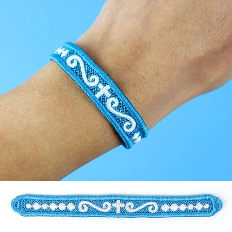 Words of Wisdom Bracelet – Decorative Cross (Lace)
