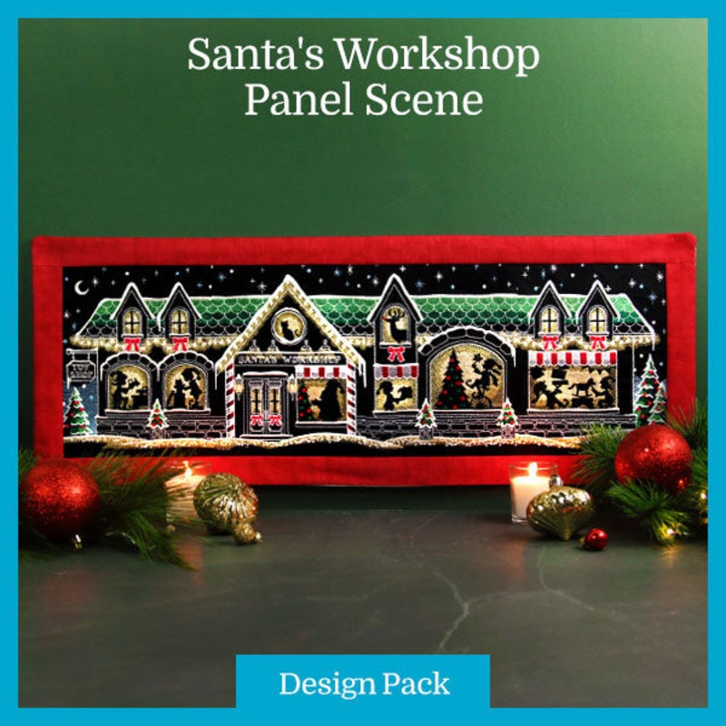 A Santa’s Workshop Panel Scene Design Pack