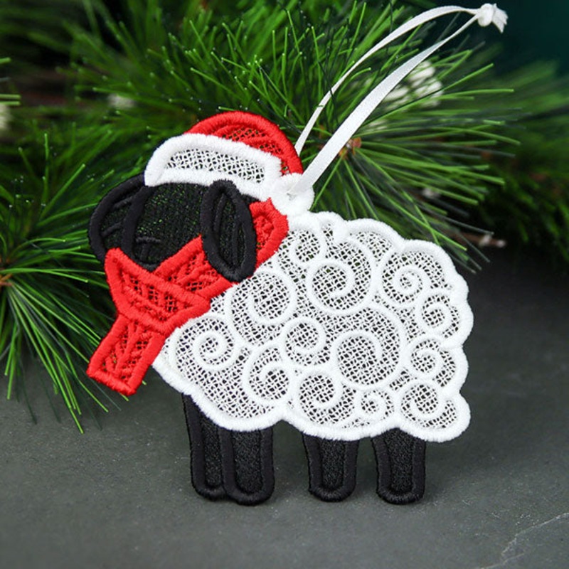 Ba La La Black Sheep Ornament (Lace)