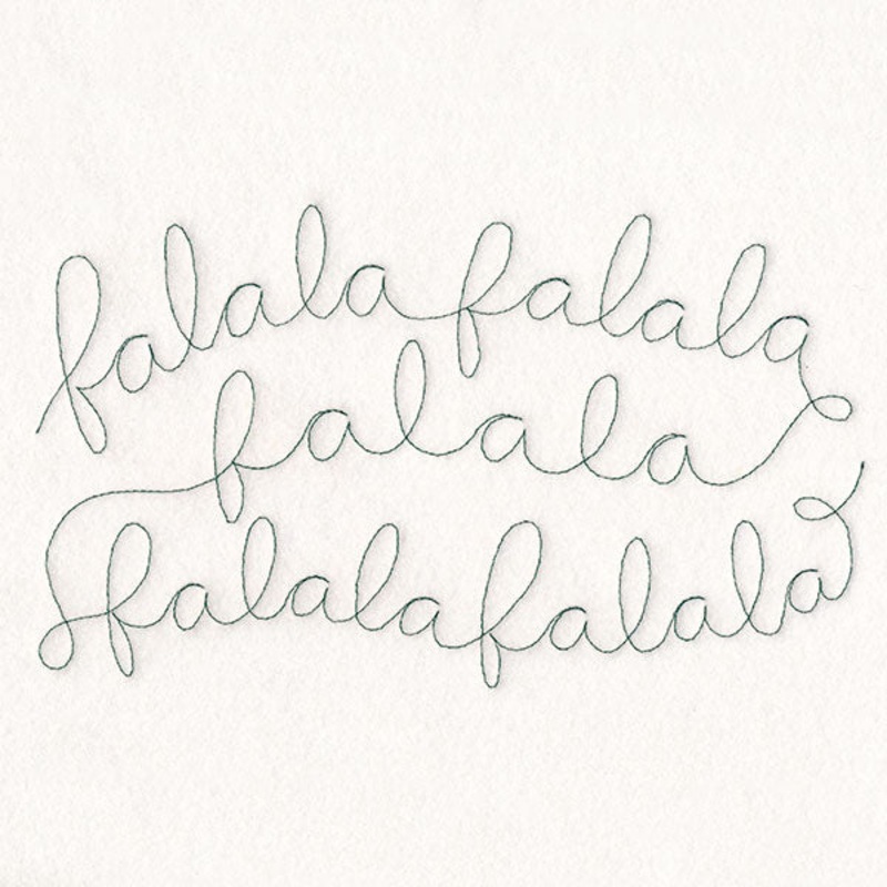 Christmas Sayings – Fa La La (Edge-to-Edge Quilting)