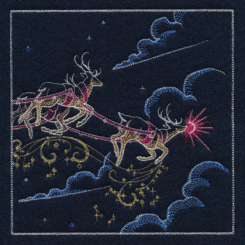 Magical Christmas Evening Scene Panel 3