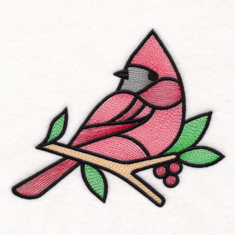 Stained Glass Christmas Accents – Cardinal