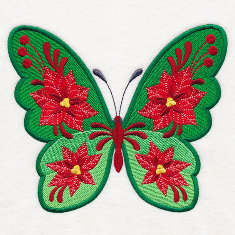 Blooming Poinsettia Butterfly|5.86″ x 6.9″ / 148.84mm x 175.26mm|4.86″ x 5.72″ / 123.44mm x 145.29mm|3.3″ x 3.87″ / 83.82mm x 98.3mm|All Sizes