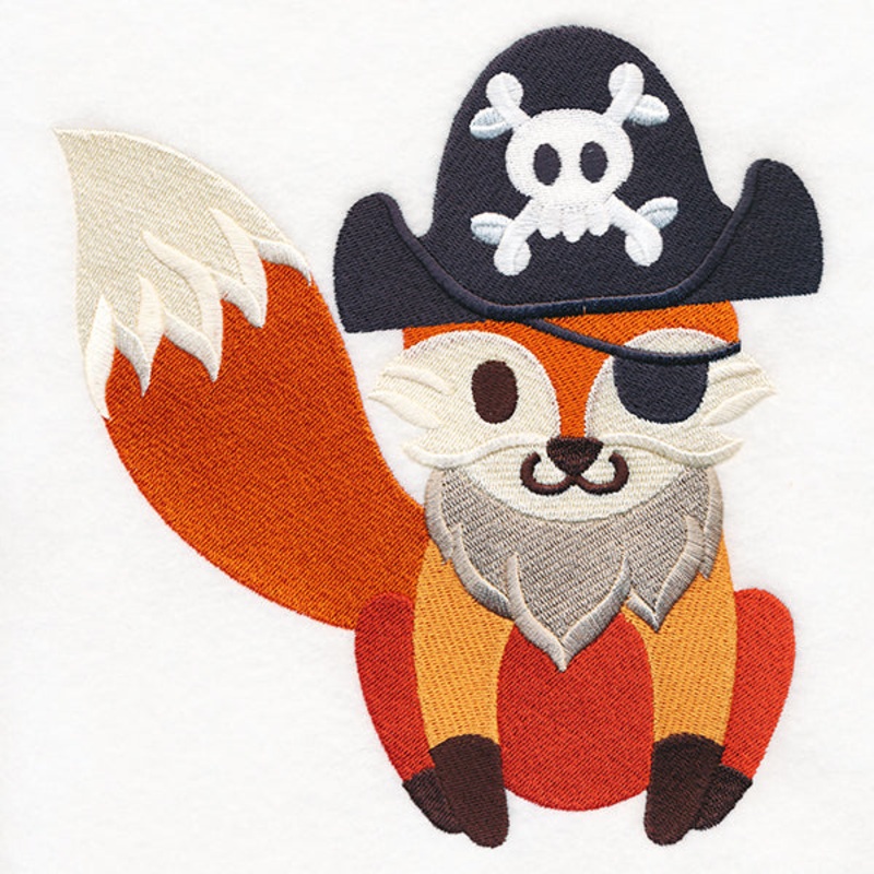 Foxy Pirate|7.22″ x 6.85″ / 183.39mm x 173.99mm|6.16″ x 5.85″ / 156.46mm x 148.59mm|5.11″ x 4.86″ / 129.79mm x 123.44mm|3.85″ x 3.66″ / 97.79mm x 92.96mm|All Sizes