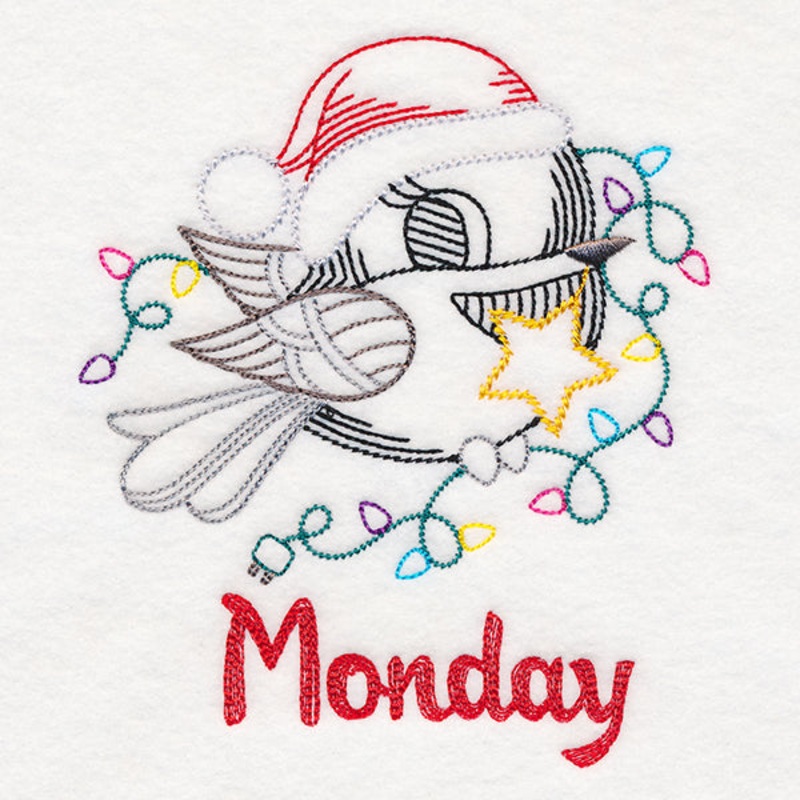 Christmas Chickadee – Monday (Vintage)