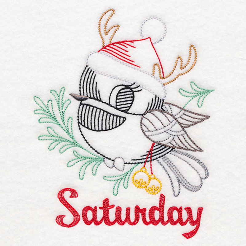 Christmas Chickadee – Saturday (Vintage)