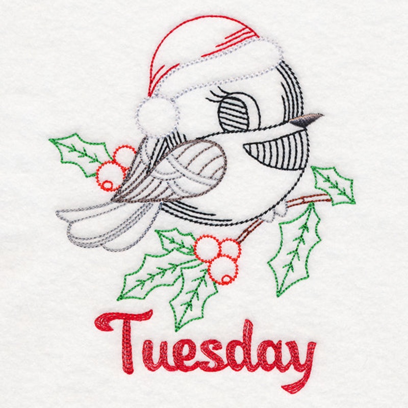 Christmas Chickadee – Tuesday (Vintage)