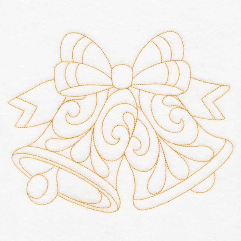 Elegant Christmas Quilting – Bells (Double Run)