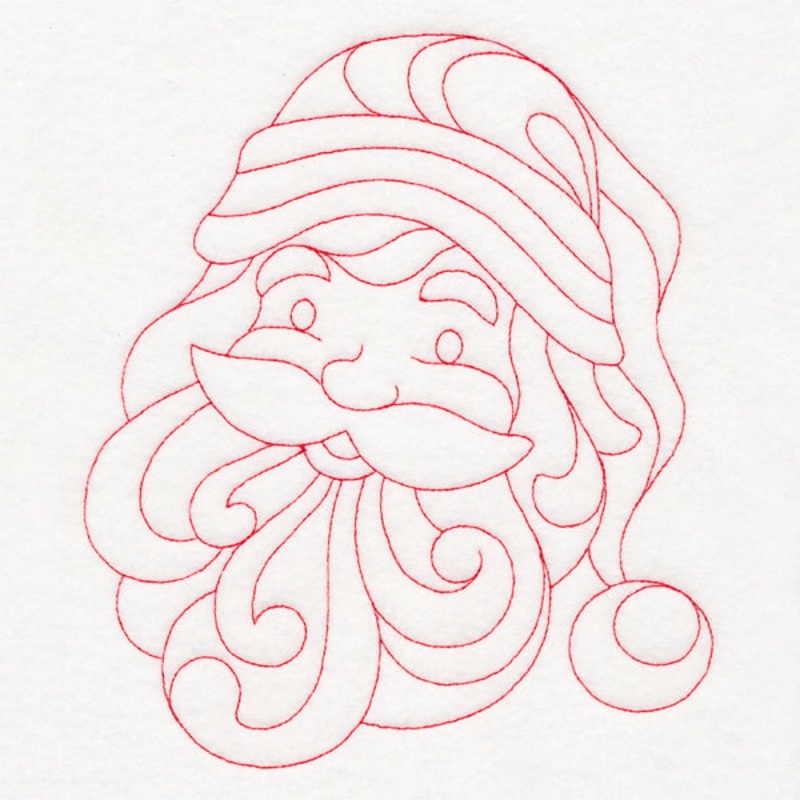 Elegant Christmas Quilting – Santa (Double Run)