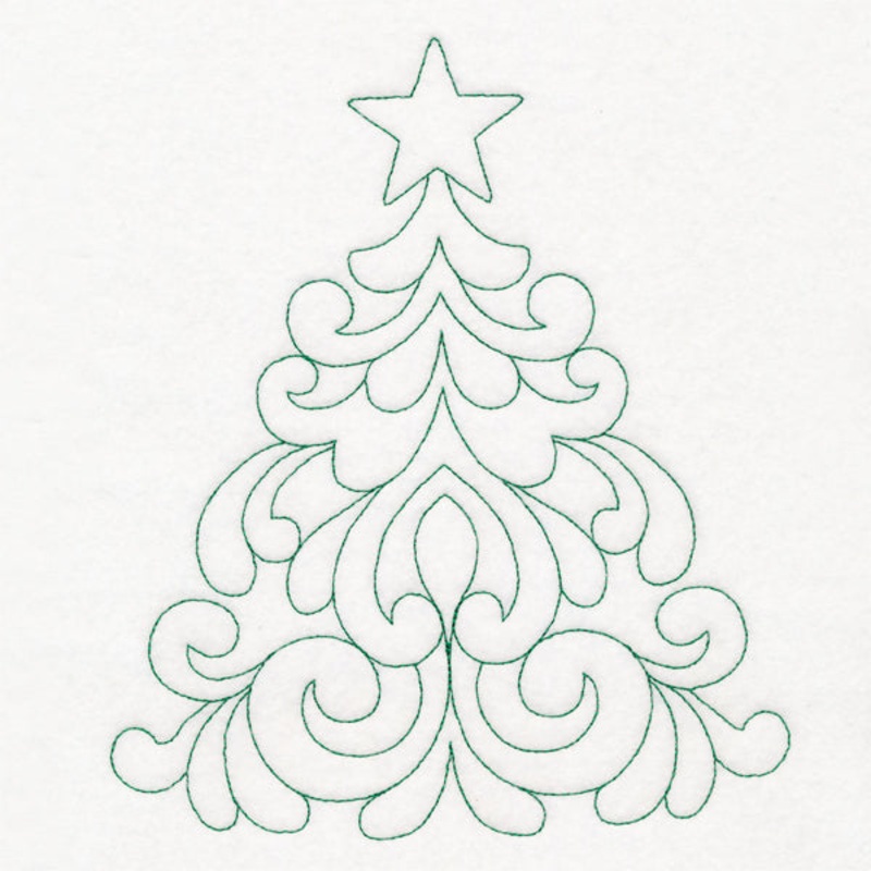 Elegant Christmas Quilting – Tree (Double Run)