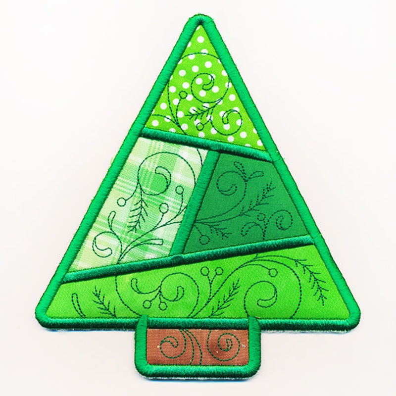 Very Merry Christmas Tree Trivet (In-the-Hoop)