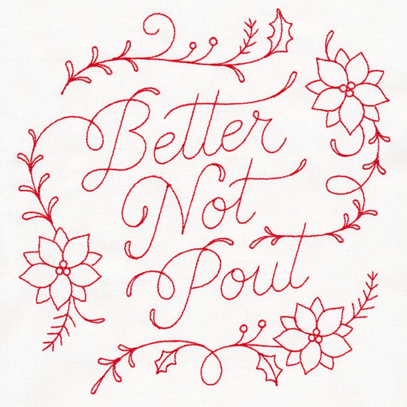 Better Not Pout|7.79″ x 7.6″ / 197.95mm x 193.09mm|7.02″ x 6.85″ / 178.28mm x 173.89mm|6″ x 5.85″ / 152.34mm x 148.51mm|4.96″ x 4.84″ / 126.09mm x 122.99mm|All Sizes