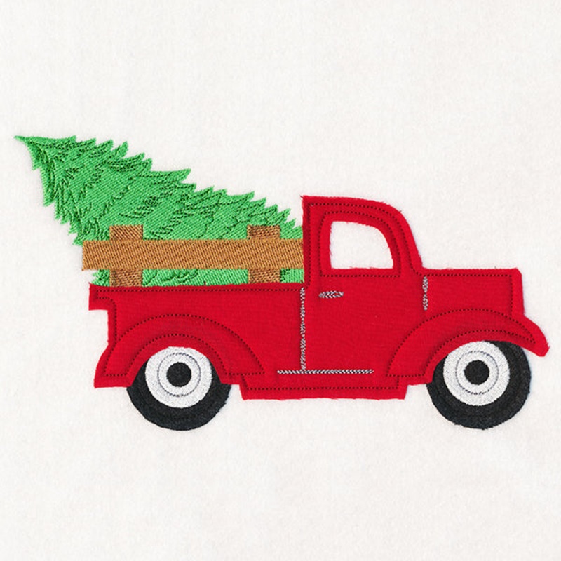 Christmas On-the-Go – Retro Truck (Crafty Cut Applique)