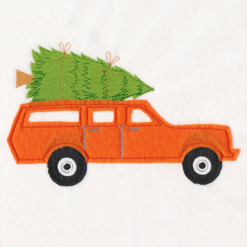 Christmas On-the-Go – Retro Wagon (Crafty Cut Applique)
