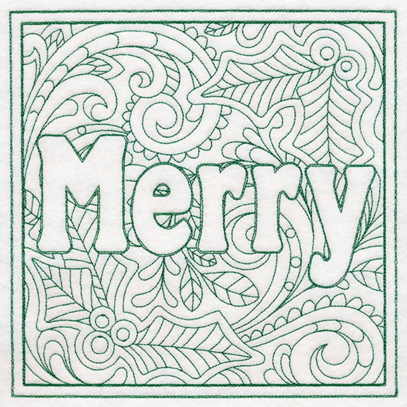 Christmas Spirit Quilting – Merry (Double Run)