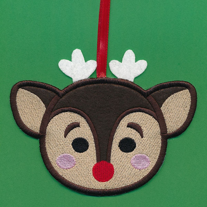 Christmas Treat Holder – Reindeer (In-the-Hoop)