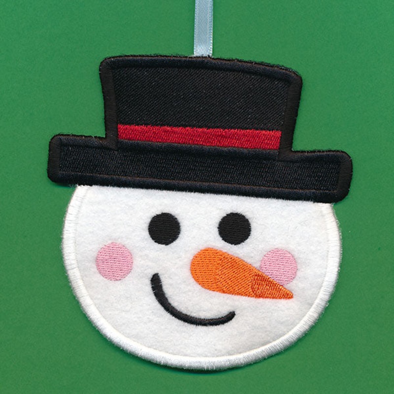Christmas Treat Holder – Snowman (In-the-Hoop)