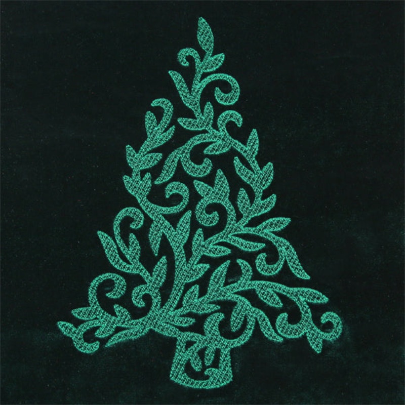 Filigree Christmas Tree (Embossed)