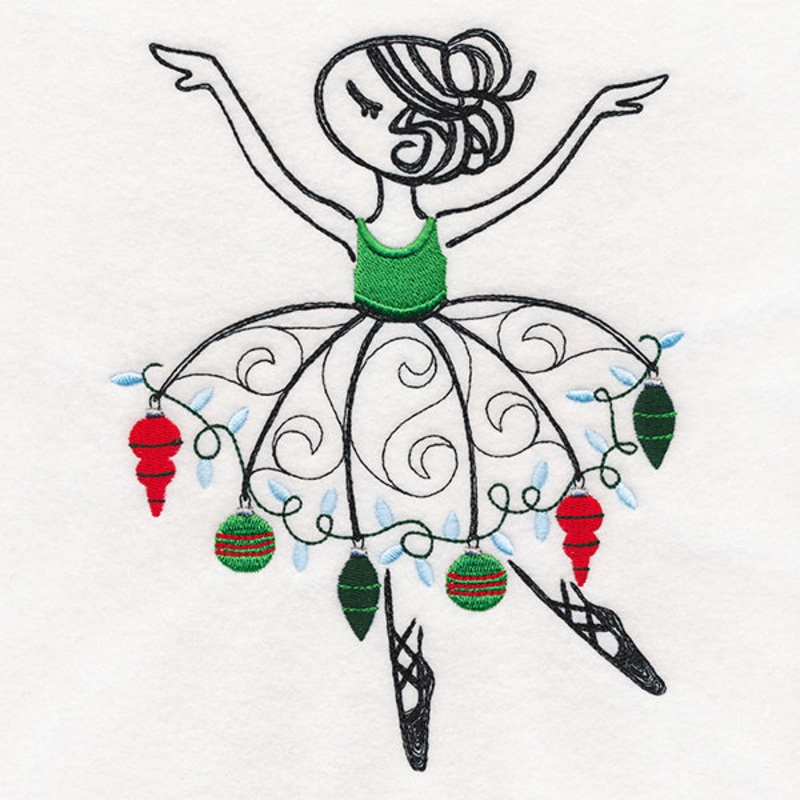 Trim the Tree Ballerina|7.54″ x 5.85″ / 191.52mm x 148.59mm|6.25″ x 4.85″ / 158.75mm x 123.19mm|3.85″ x 2.99″ / 97.79mm x 75.95mm|All Sizes