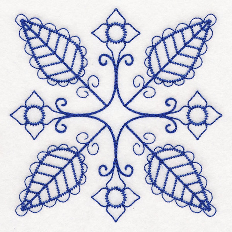 Botanical Blues – Folk Flowers
